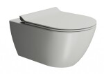 GSI - PURA závesná WC misa, Swirlflush, 36x55cm, Cenere dual-mat 881517