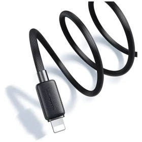 USAMS US-SJ689 KY biela / Dátový kábel / USB-A - Lightning / 2.4A / 1m (SJ689USB02)