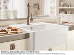 VILLEROY & BOCH - Keramický drez Single-bowl sink White alpin modulový 595 x 630 x 220 bez excentra 632061R1 2. akosť