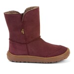 Dievčenské zimné barefoot topánky TEX SUEDE Bordeaux G3160250-1 - 33
