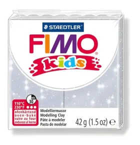 FIMO Modelovacia hmota kids strieborná s trblietkami