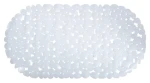 MSV Protišmyková podložka do vane GALETS biela / PVC / 35 x 68 cm