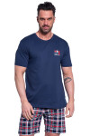 Pánske pyžamo 326/286 Never 3 - CORNETTE džínová 4XL