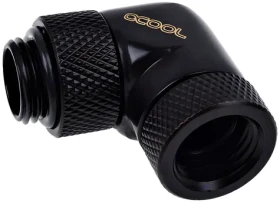 Alphacool Eiszapfen 90° čierna / Uhlový adaptér / G1/4 / otočné kovanie (17260)