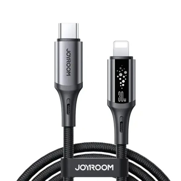 Joyroom S-A60 StarTalk Nabíjací kábel USB-C (M) - Lightning (M) 30W 1.2m čierna (6956116762346)