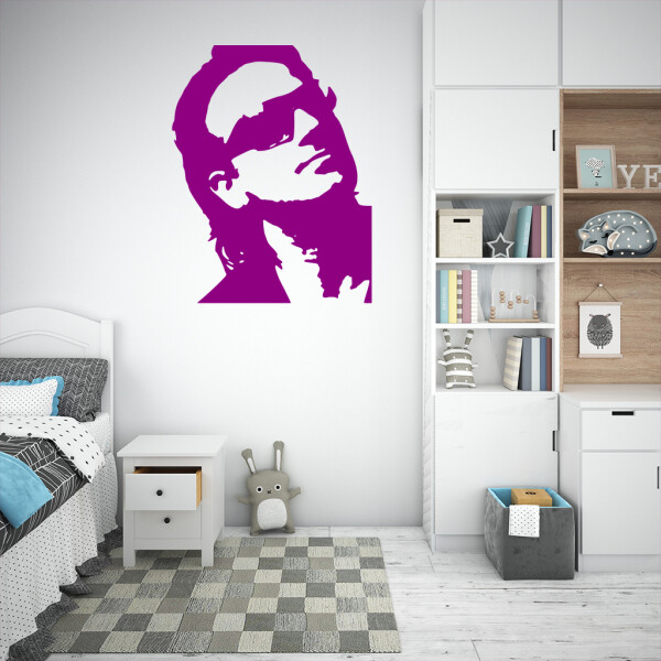Veselá Stena Samolepka Bono Vox (U2) Farba: fialová, Veľkosť: 100 x 77 cm