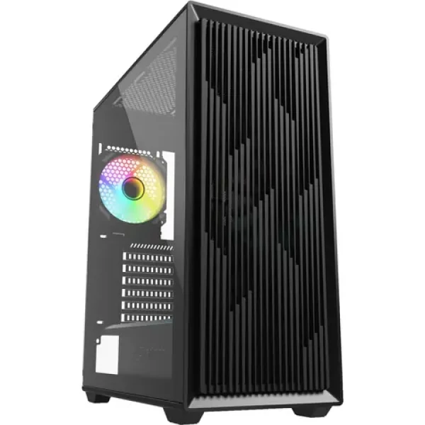 Sharkoon VK2 RGB čierna / ATX / 2x USB 3.0 / 4X 120mm / bez zdroja / priehľadná bočnica (4044951041206)