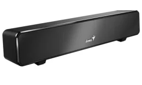 GENIUS USB SoundBar 100 / soundbar reproduktor / drôtový / 6W / USB / 3.5 jack / čierna (31730024400)