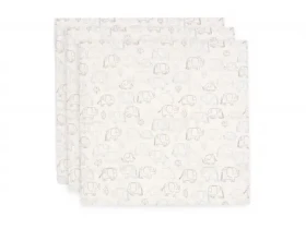 Jollein Plienky 3 ks 70x70 cm Elephant Tales (535-851-68110)