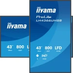 43" iiyama ProLite LH4366UHSB-B1AG čierna / Veľkoformátový displej / VA panel / UHD 4K / 800 cd/m2 / 24/7 prevádzka (LH4366UHSB-B1AG)