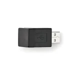 Nedis USB-A adaptér čierna / Adaptér USB / USB-A (M) - USB-A (F) / USB 2.0 / 480 Mbps (CCGB60940BK)