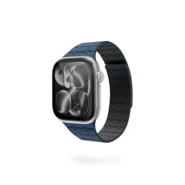 Epico Magnetic+ Silicone magnetický remienok pre Apple Watch 42/44/45/46/49mm modrá (63418101600001)