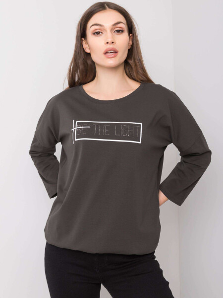 Blúzka RV BZ 6222.18 tmavá khaki jedna velikost