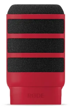 Rode WS14 červená / Protiveterná ochrana / pre Rode PodMic a PodMic USB (WS14-R)