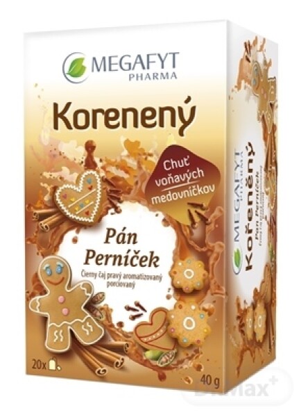 MEGAFYT Čierny čaj Korenený pán Perníček