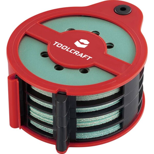 TOOLCRAFT 35 Stk. TO-10674219 sada univerzálneho brúsneho papiera na suchý zips Zrnitosť 80, 120, 180, 240 1 sada; TO-10674219