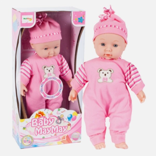 MalPlay Bábika bábätko v ružovom sete