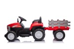 Mamido Mamido Detský elektrický traktor s vlečkou Farm 24V 2x45W červený