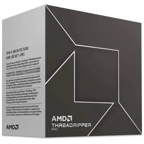 AMD RYZEN Threadripper PRO 7965WX @ 4.2GHz / Turbo 5.3GHz / 24C48T / L1 1.5MB L2 24MB L3 128MB / sTR5 / Zen 4 / 350W (100-100000885WOF)