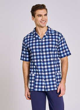 Taro Sammuel 3183 pánske pyžamo M-2XL modrá XL
