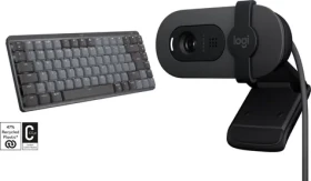 Logitech MX Mechanical Mini + Brio 100 / Sada klávesnice a webkamery / bezdrôtová / mechanická / BT