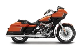 Maisto - HD - Motocykel - 2022 CVO Road Glide, oranžovo-metalic čierna (séria 44), 1:18