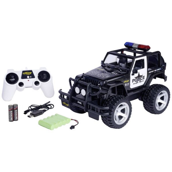 Carson Modellsport Jeep Wrangler Police 1:12 RC model auta elektrický terénne vozidlo RtR 2,4 GHz; 404267