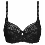 Dámska čipkovaná podprsenka s kosticami PLAYTEX UNDERWIRE BALCONETTE BRA - PLAYTEX - čierna 85 C
