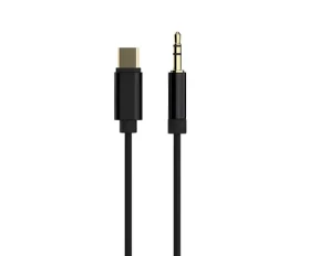 Cablexpert audio adaptér USB-C na 3,5 mm jack čierna / Audio adaptér / USB-C / 3,5 mm jack / 1,5 m (CCA-CM3.5M-1.5M)