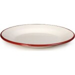 Smaltovaný tanier bielo červený 28 cm - Ibili - Ibili