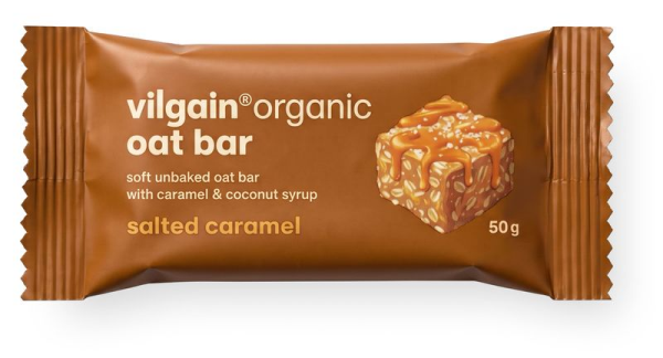 Vilgain Oat Bar BIO – slaný karamel 50 g