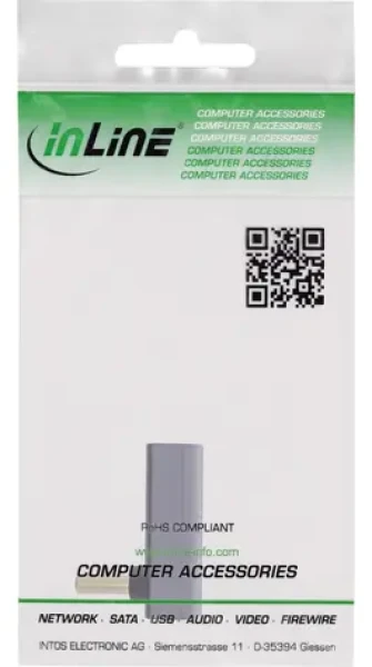 InLine adaptér USB4 USB-C lomený hore/dole šedý / Adaptér / USB4 / Hliník / Max. rozlíšenie 7680×4320 px (35900I)