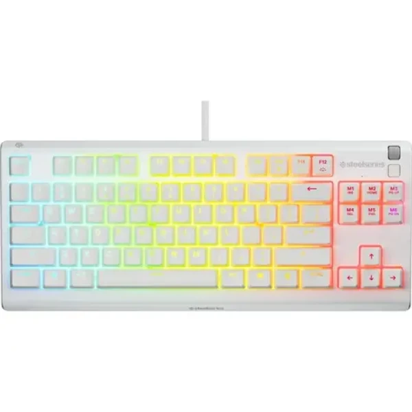 SteelSeries Apex 3 TKL biela / Herná klávesnica / RGB podsvietenie / US layout (483626)
