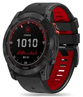 Tech-Protect IconBand Pre čierno-červená / Remienok / Garmin Fenix 3 5X 3HR 5X PLUS 6X 6X Pro 7X