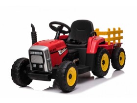 Mamido Mamido Elektrický traktor s vlečkou Blow červený