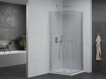 MEXEN/S - PRETORIA duo sprchovací kút 70 x 70, transparent, chróm + vanička vrátane sifónu 852-070-070-01-02-4010