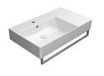 GSI - KUBE X keramické umývadlo 80x47cm, s odkladacou plochou vpravo, biela ExtraGlaze 9456111