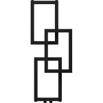 MEXEN - Grid vykurovací rebrík/radiátor dekoratívny 870 x 360 mm, 209 W, čierna W215-0870-360-00-70