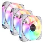 COUGAR Apolar 120 ARGB Reverse Blade biela, 3 ks / Ventilátor / 120 mm / 75,4 CFM / PWM / ARGB (CF-ARW12HW3-RGB)