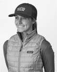Patagonia P-6 Logo Trucker Hat White w/Rusty Red