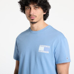 Tričko Tommy Jeans Regular Paisley Flag Tee Blue XXL