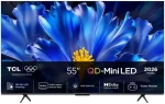 55" TCL 55QLED810L čierna / Televízia / 4K UHD / Mini LED / 144Hz / Google TV / 4X HDMI 2.1 / DVB-T2/C/S2 / 30W repro (55QLED810L)
