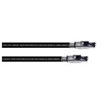 Cordial 15611 RJ45 sieťové káble, prepojovacie káble CAT 6A SF/UTP 3.00 m čierna krytie PUR 1 ks; 15611