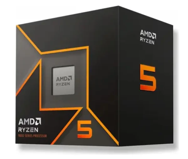 AMD RYZEN 5 9600 @ 3.8 / Turbo 5.2GHz / 6C12T / L1 0.48MB L2 6MB L3 32MB / AM5 / ZEN 5 / 65W (100-100000718BOX)