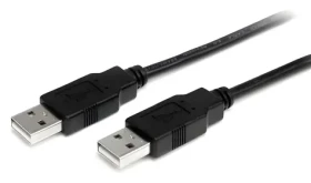 StarTech USB-A (M) - USB-A (M) 1 m čierna / Kábel / USB 2.0 (USB2AA1M)