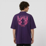 Tričko Playboy x FTSHP Short Sleeve Polo Purple S