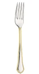Pinti Inox Koláčová vidlička SETTECENTO GOLD FILET / Vidlička / nerezová oceľ 18/10 / leštený povrch so zlatou linkou (20590017)