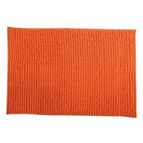 MSV Kúpeľňová predložka CHENILLE oranžová / Mikrovlákno / Protišmyková / 40 x 60 cm