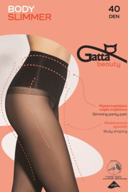 BODY SLIMMER - Zoštíhľujúce pančuchy pre ženy 40 DEN nero 4-L