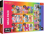 Trefl - Puzzle - Bábiky Rainbow High MEGA PACK 10v1